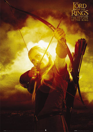 lgfp1314+legolas-bow-arrow-with-yellow-sun-lord-of-the-rings-return-of-the-king-poster.jpg